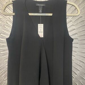 White House Black Market Black Asymmetrical Sleeveless Dress